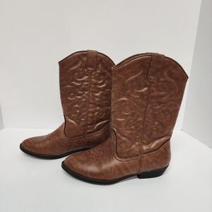 Tucker + Tate Girl's Brown Western Cowgirl Boots Size 4M